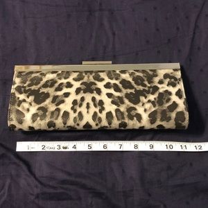 Aldo Leopard print clutch